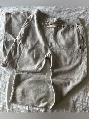 Men’s Polo Ralph Lauren Gray Drawstring Sweatpants Size Large